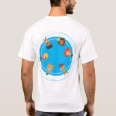 Jump Bounce Play Trampoline Verjaardag Jongen Oude T-shirt (Achterkant)