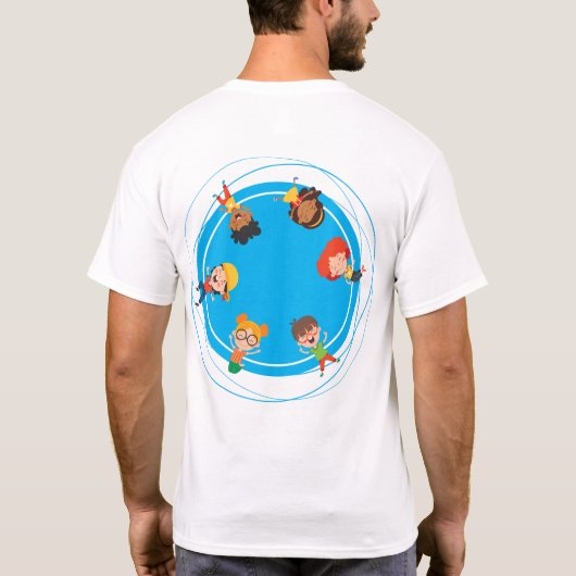 Jump Bounce Play Trampoline Verjaardag Jongen Oude T-shirt (Achterkant)