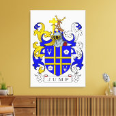Jump Coat of Arms Canvas Afdruk (Insitu (Woonkamer))