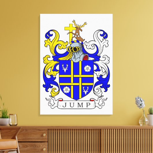 Jump Coat of Arms Canvas Afdruk (Insitu (Woonkamer))