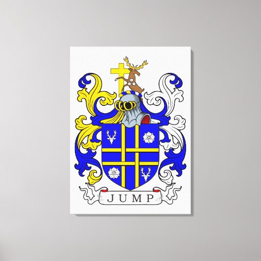 Jump Coat of Arms Canvas Afdruk (Voorkant)