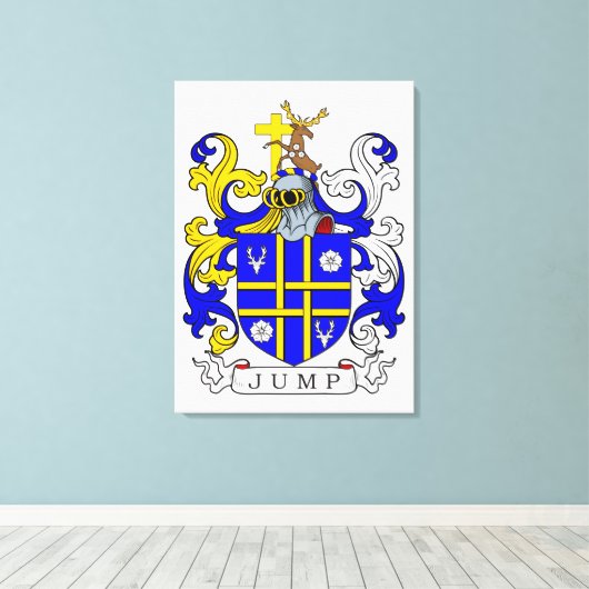 Jump Coat of Arms Canvas Afdruk (Insitu (Houten vloer))