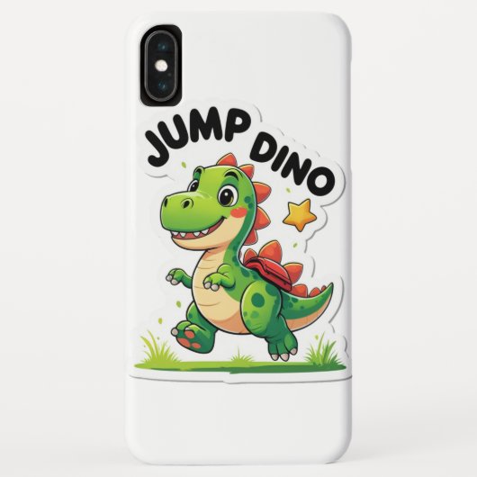 Jump Dino - Speelse Cartoon Sticker Case-Mate iPhone Case (Achterkant)