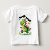 Jump Dino – Speelse Cartoon Sticker T-shirt (Achterkant)