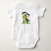 Jump Dino – Speelse Cartoon Sticker T-shirt (Achterkant)