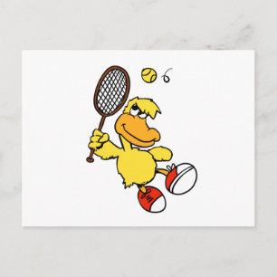 Jump Duck tennis   Achtergrondkleur kiezen Briefkaart