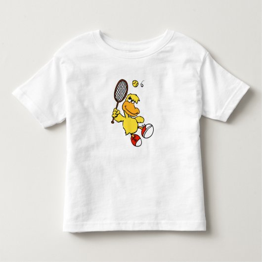 Jump Duck tennis | Achtergrondkleur kiezen Kinder Shirts (Voorkant)