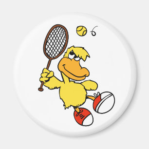 Jump Duck tennis Achtergrondkleur kiezen Magneet
