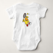 Jump Duck tennis | Achtergrondkleur kiezen Romper (Achterkant)