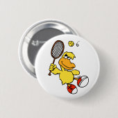 Jump Duck tennis | Achtergrondkleur kiezen Ronde Button 5,7 Cm (Voorkant /achterkant)