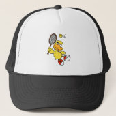 Jump Duck tennis | Achtergrondkleur kiezen Trucker Pet (Voorkant)