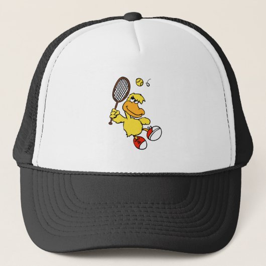 Jump Duck tennis | Achtergrondkleur kiezen Trucker Pet (Voorkant)