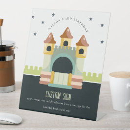 Jump en Play Birthday Custom Party Reclamebord Met Voetstuk