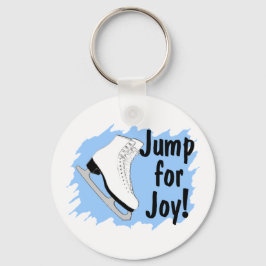 Jump for Joy Blue Schaats Sleutelhanger