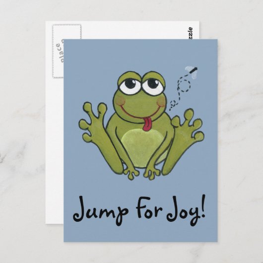 Jump for Joy Briefkaart (Voorkant / Achterkant)