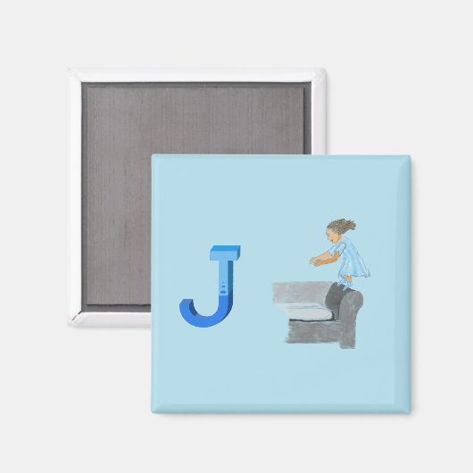 Jump Fridge Magnet (Voorkant / Achterkant)