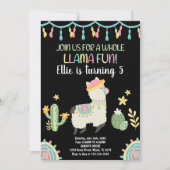 Jump Llama Verjaardag Uitnodigingen (Voorkant)