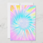 Jump Meisje Tie Dye Verjaardagsfeestje Kaart (Achterkant)