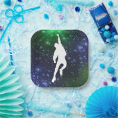 Jump Neon Graffiti Trampoline Park Papieren Borden Bordje (Feest)