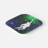 Jump Neon Graffiti Trampoline Park Papieren Borden Bordje (Gebogen)