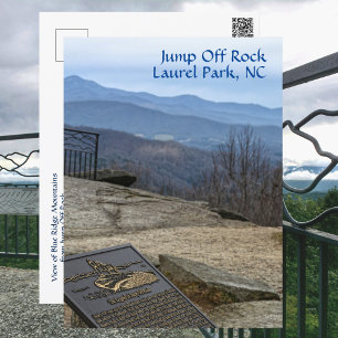 Jump Off Rock Laurel Park NC Blue Ridge Mountains Briefkaart