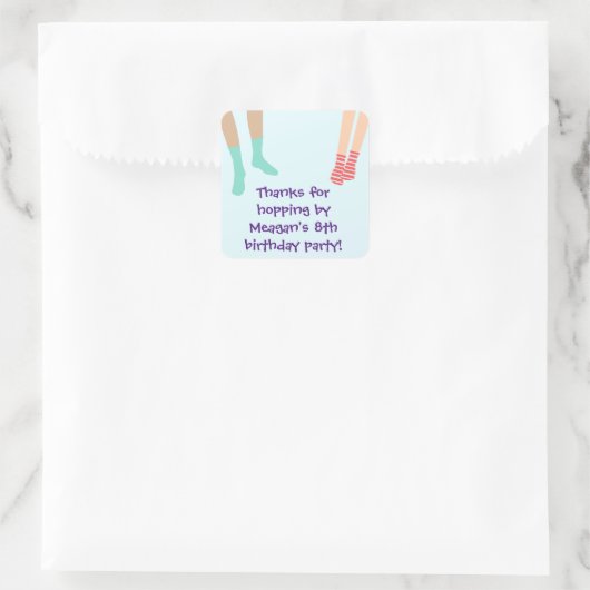 Jump Party Dank u Sticker (Tas)