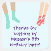 Jump Party Dank u Sticker (Voorkant)