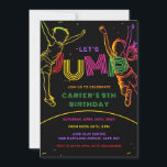Jump Party Fun Kids Verjaardag Uitnodiging<br><div class="desc">Meer Leuke Thema Verjaardag Uitnodigingen Thema's in de Kleine Bayleigh Store!</div>