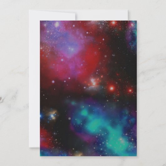 Jump Party Glow Verjaardag Uitnodiging (Achterkant)