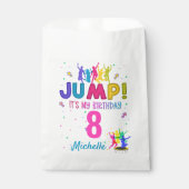 Jump Party Het is mijn verjaardag Trampoline Bounc Bedankzakje (Voorkant)