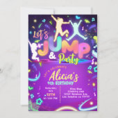 Jump Party uitnodiging (Voorkant)