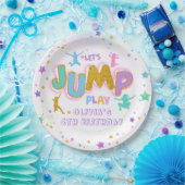 Jump Play Verjaardags Jump Trampoline Papier Bord (Feest)