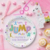 Jump Play Verjaardags Jump Trampoline Papier Bord (Feest)