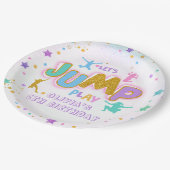 Jump Play Verjaardags Jump Trampoline Papier Bord (Gekanteld)