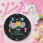 Jump Play Verjaardags Jump Trampoline Papier Bord (Feest)