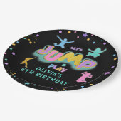 Jump Play Verjaardags Jump Trampoline Papier Bord (Gekanteld)