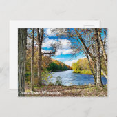 Jump River, Wisconsin Schilderachtig Uitzicht Brie Briefkaart (Voorkant / Achterkant)