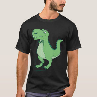 Jump Rope Dinosaur Jump Rope Fitness T-shirt