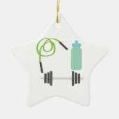 Jump Rope Keramisch Ornament (Voorkant)