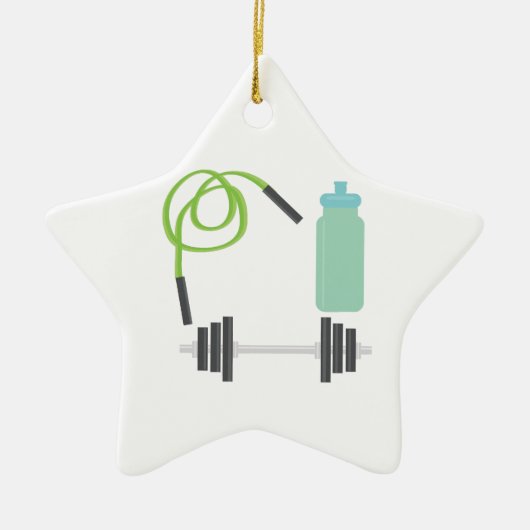 Jump Rope Keramisch Ornament (Voorkant)