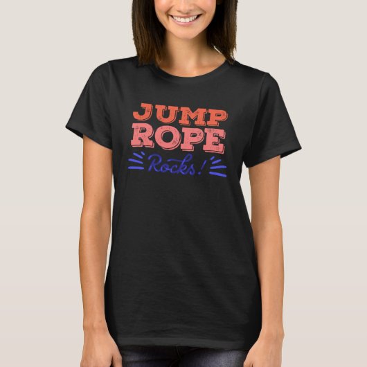 Jump Rope Rocks Jump Rope Fitness T-shirt (Voorkant)
