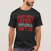 Jump Rope Skill Snipping Jumping Roping Workout T-shirt (Voorkant)