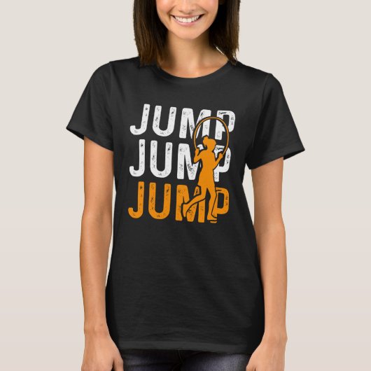 Jump Rope Skipping Jumping Roping Workout  8 T-shirt (Voorkant)