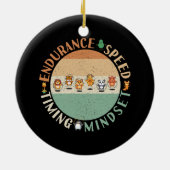 Jump Roping - Rope Skipping Mindset Keramisch Ornament (Achterkant)