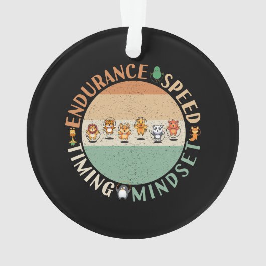 Jump Roping - Rope Skipping Mindset Ornament (achterkant)
