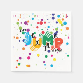 Jump Spelen Trampoline Park Party Kinderen Verjaar Servet