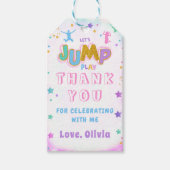 Jump Spelen Verjaardag Jump Trampoline Party Dank Cadeaulabel (Voorkant)