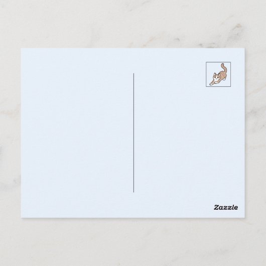 Jump Spint Jump: speels kattenontwerp met leuke ku Briefkaart (Achterkant)