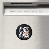 Jump Spint Jump: speels kattenontwerp met leuke ku Magneet (Insitu (Vaatwasser))