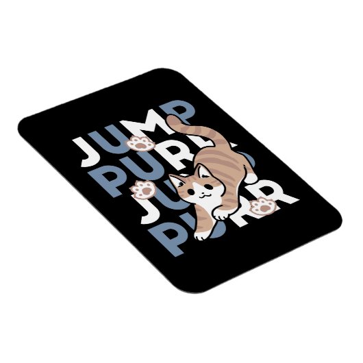 Jump Spint Jump: speels kattenontwerp met leuke ku Magneet (Rechterzijde)